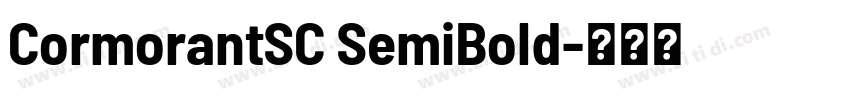 CormorantSC SemiBold字体转换